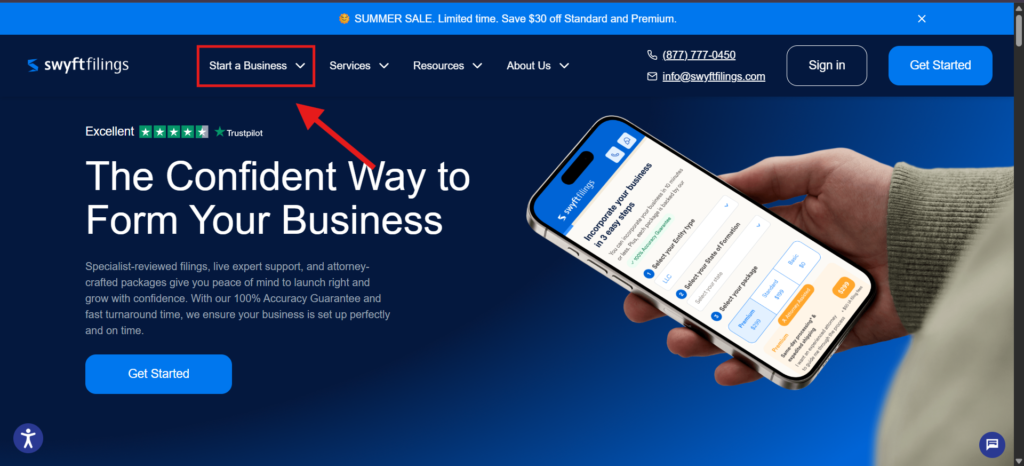 Swyft Filings Homepage